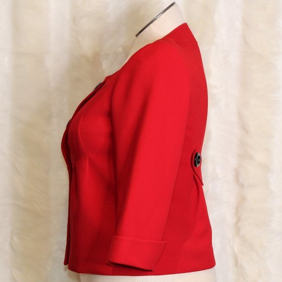 Liz Claiborne Red Blazer Suit Jacket - Picture 4 of 6